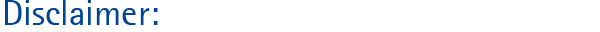 Disclaimer